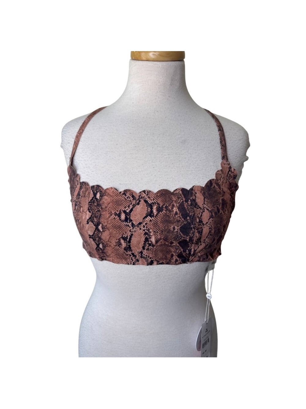 PQ Swim Kaa Reversible Seamless Wave Bikini Top Medium